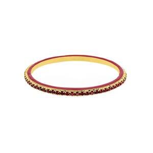 NEW TOVA women's helly fall edition bangles in scarlet rhinestones